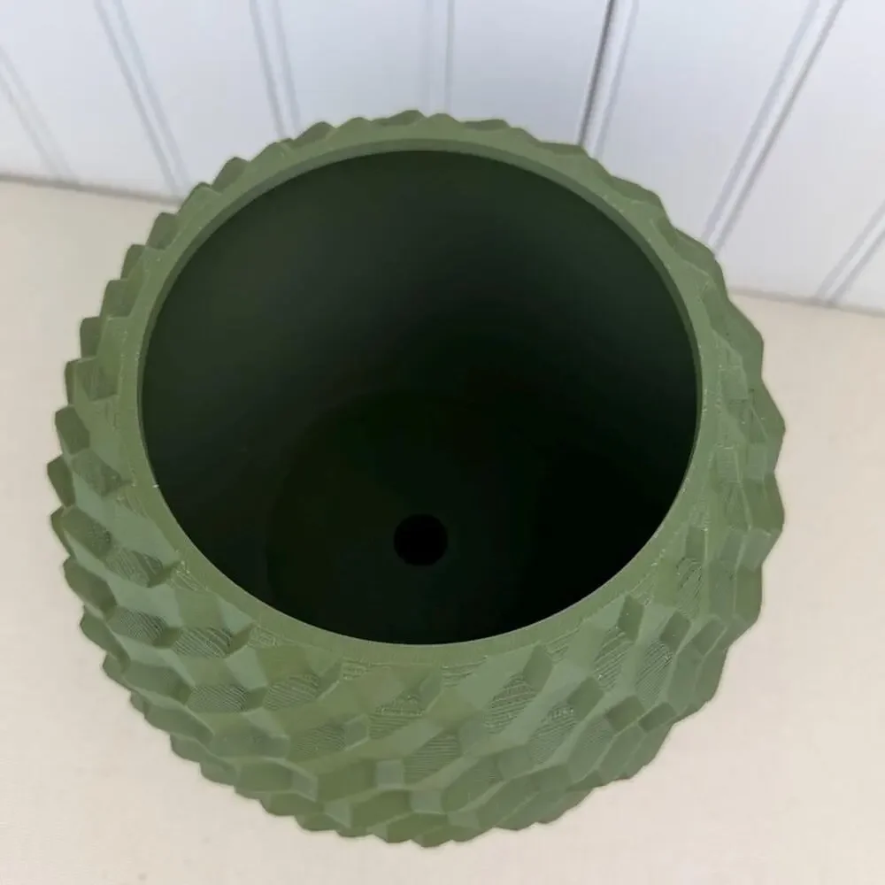 The Cobble Planter, Indoor Flower Pot, Tabletop Planter, Geometric Pattern